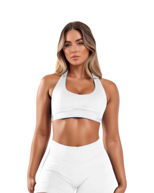 PNX - Nova Halter Neck Sports Bra - White