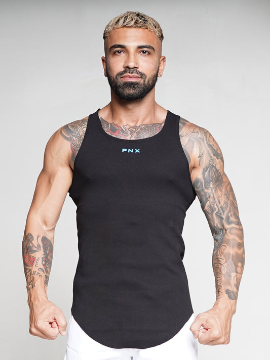 PNX - Scooped Chesty Singlet - Black