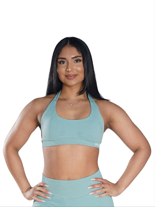 PNX - Nova Halter Neck Sports Bra - Mint Green