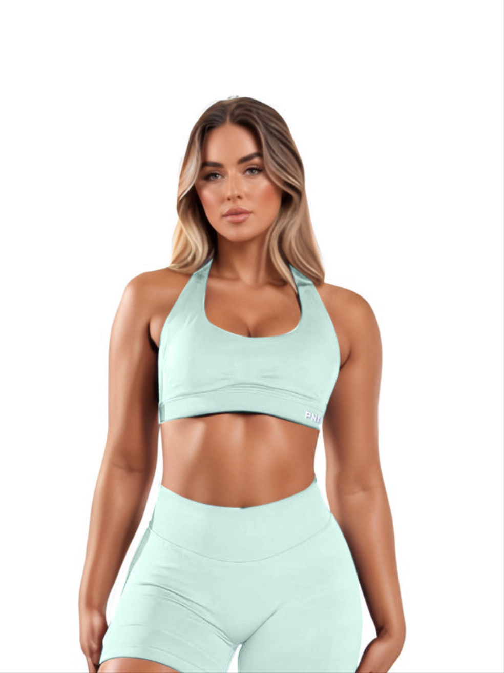 PNX - Nova Halter Neck Sports Bra - Ice Green