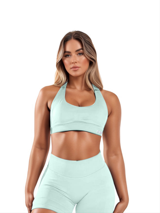 PNX - Nova Halter Neck Sports Bra - Ice Green