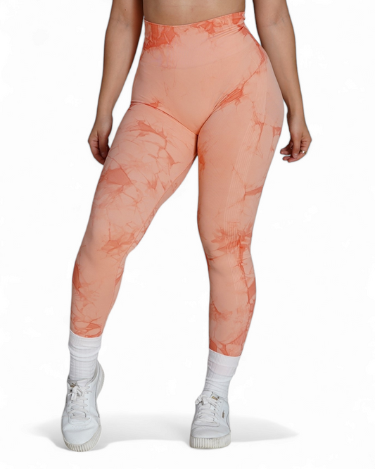 Clearance PNX - Aida TD Leggings  - Peach/Orange